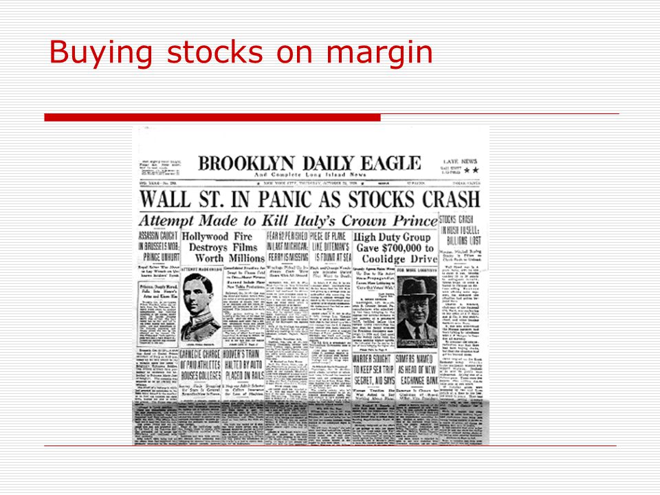 buying stocks on a margin
